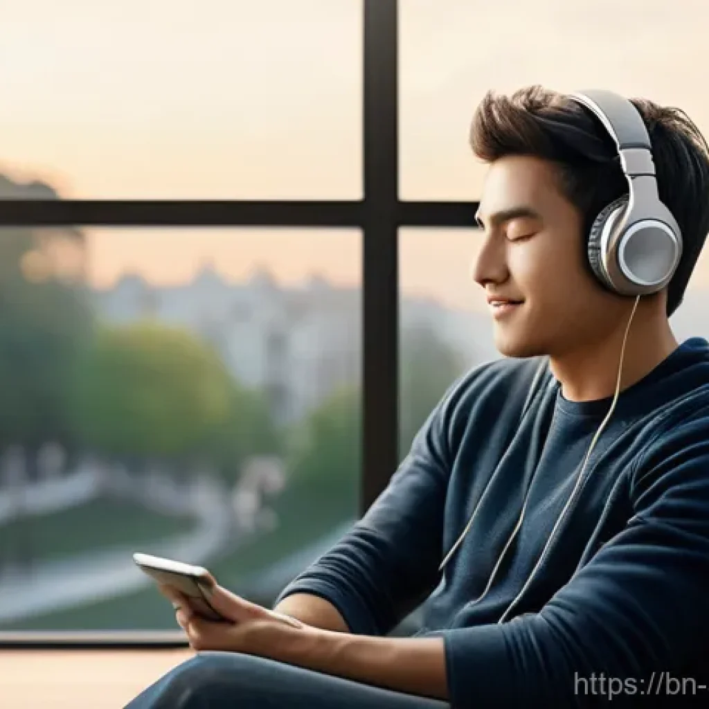 음향 기술 이론과 실무 조화 - **Prompt:** "A young adult (male or female, fully clothed in casual, comfortable attire) sitting by ...