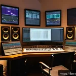 음향기술 포트폴리오 구성법 - A professional audio engineer&rsquo;s creative studio workspace in Bengal, showcasing a diverse portfolio ...